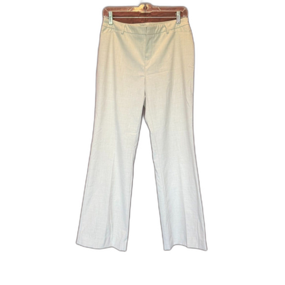 Coldwater Creek Natural Fit Trousers Size 6 Straight Leg career Cream - Picture 1 of 6